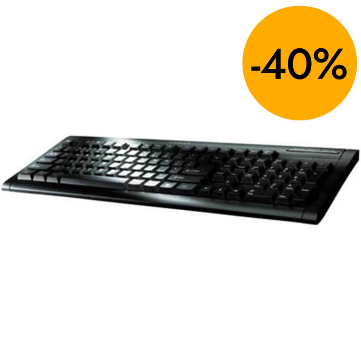 Teclat Vivanco USB Basic Slim negre