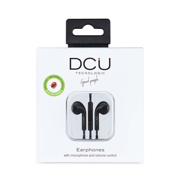 DCU Tecnologic Auriculares ANC Bluetooth Diadema + Jack Negro