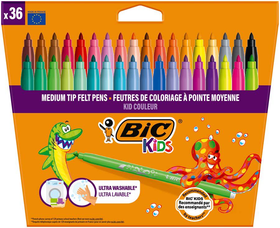 Rotuladores Bic Kids Color 36 colores