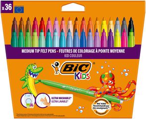 Rotuladores Bic Kids Color 36 colores