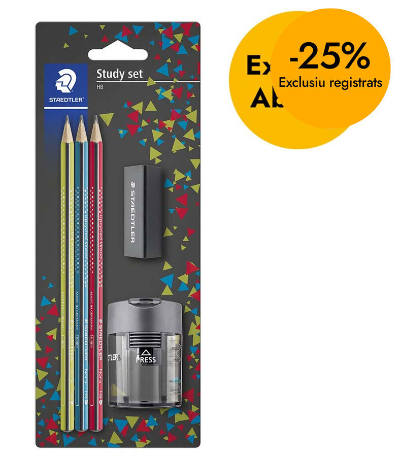 Set Escriptura Staedtler l&aacute;pices triangulares 5 piezas