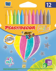 Ceras Plastidecor Pastel 12u Ceras Plastidecor Pastel 12u