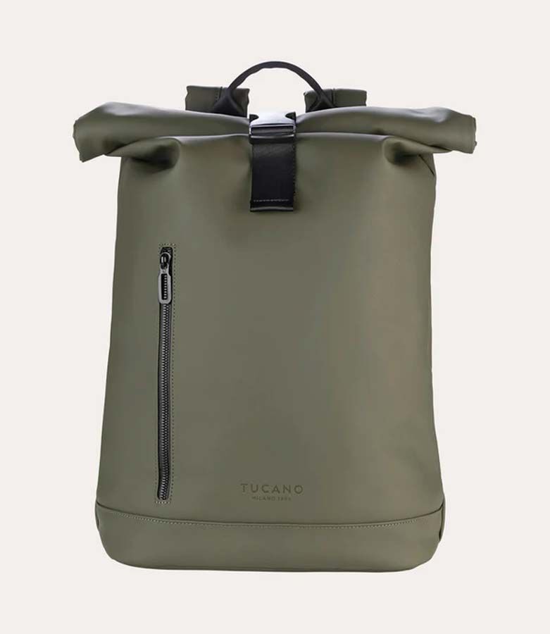 Mochila Tucano Gommo Rolltop verde