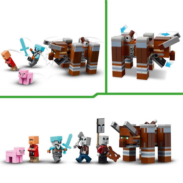 LEGO® Minecraft El Campament dels Salvatges i el Devastador 21278