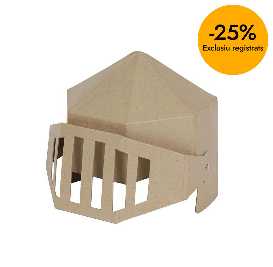 Casc Cavaller infantil paper maix&eacute; D&eacute;copatch