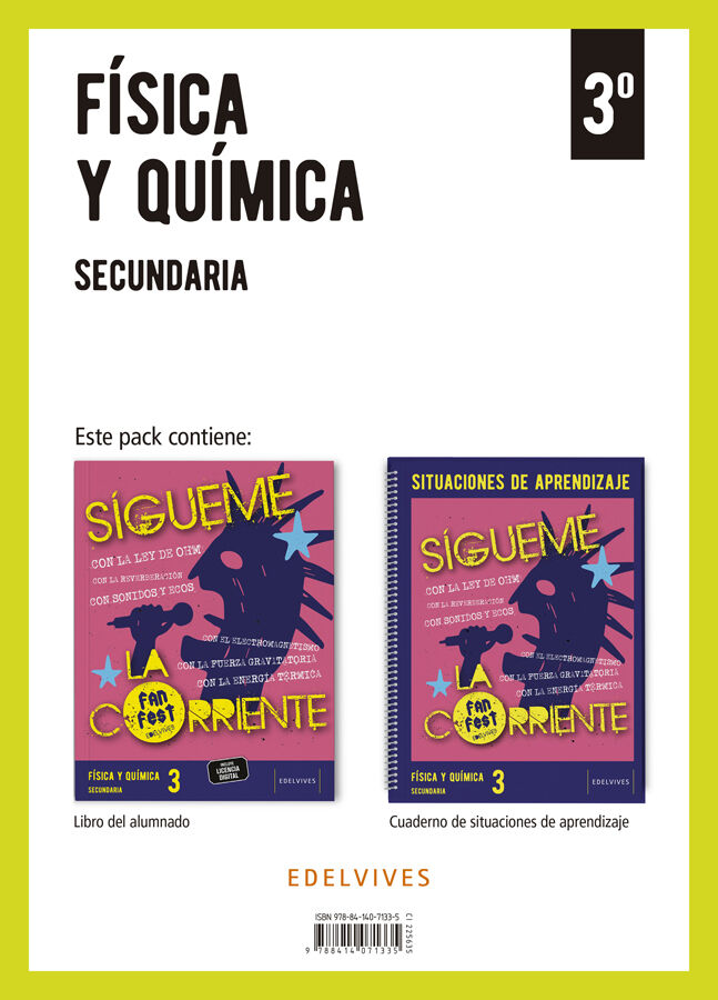 Proyecto: Fanfest. F&iacute;sica y Qu&iacute;mica 3 Secundaria [Castilla y Le&oacute;n]. Libro del alumnado + Cuaderno