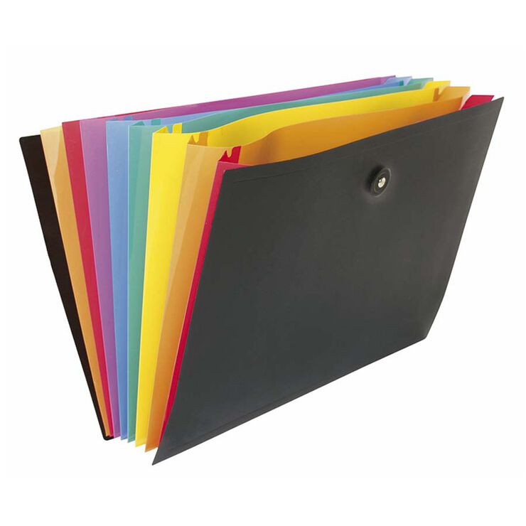 Carpeta acordeón Rainbow con fuelle 8 separadores