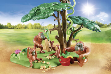 Playmobil Family Fun Orangutanes con Árbol (70345)