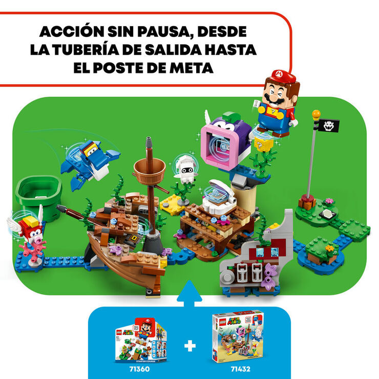 LEGO® Super Mario Set de Expansión: Dorrie y el buque naufragado 71432