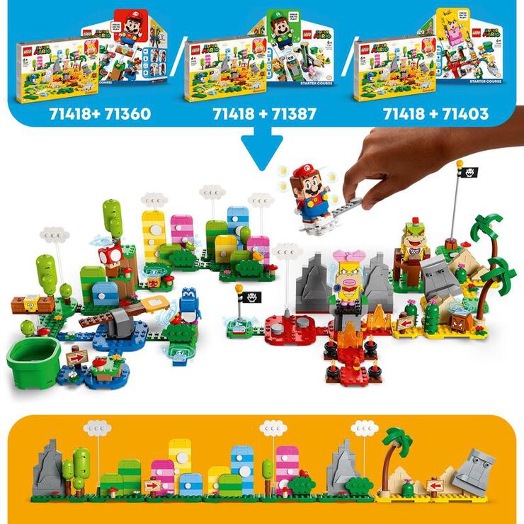LEGO® Super Mario Set de Creación: Caja de Herramientas Creativas para Pack Inicial 71418