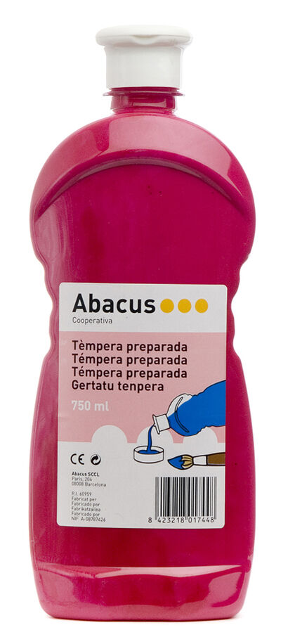 Tempera preparada Abacus 750 ml Rosa Tempera preparada Abacus 750 ml Rosa