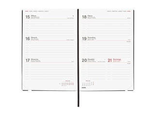 Agenda Finocam Mara Semana Vista Horizontal 2027 Catal&aacute;n Verde