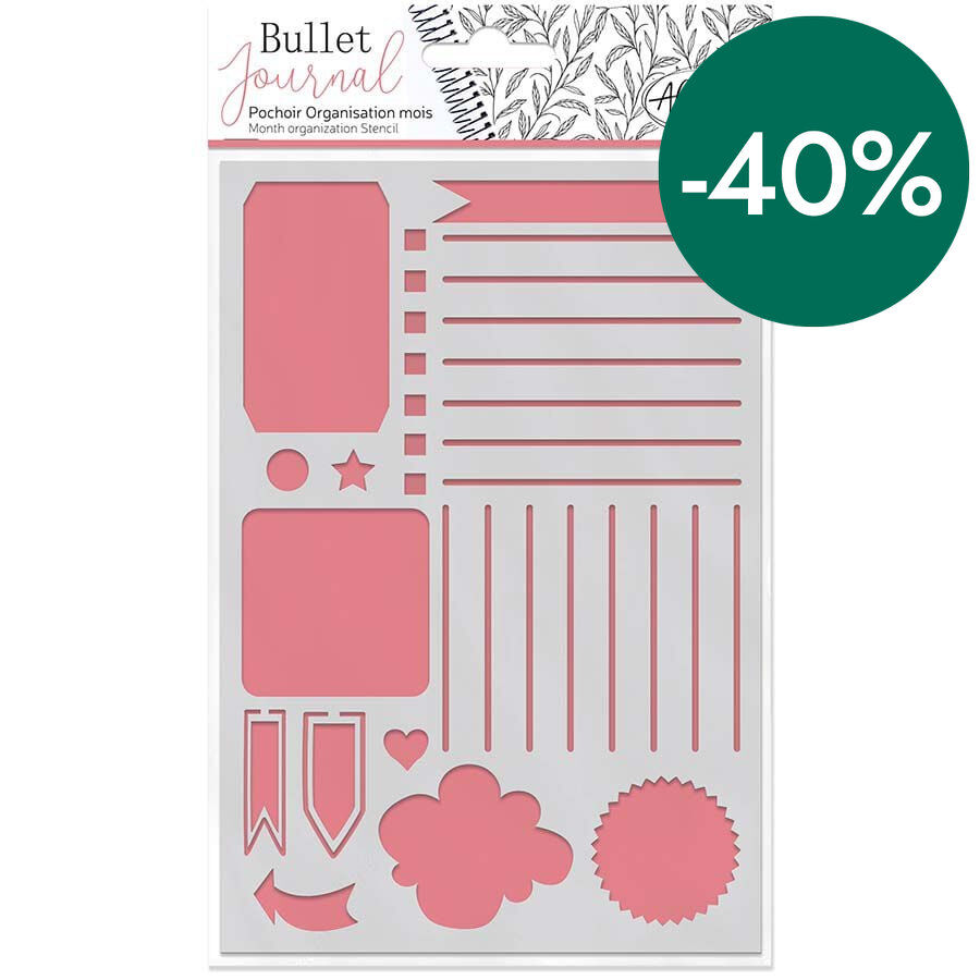 Stencil Bullet Journal Aladine