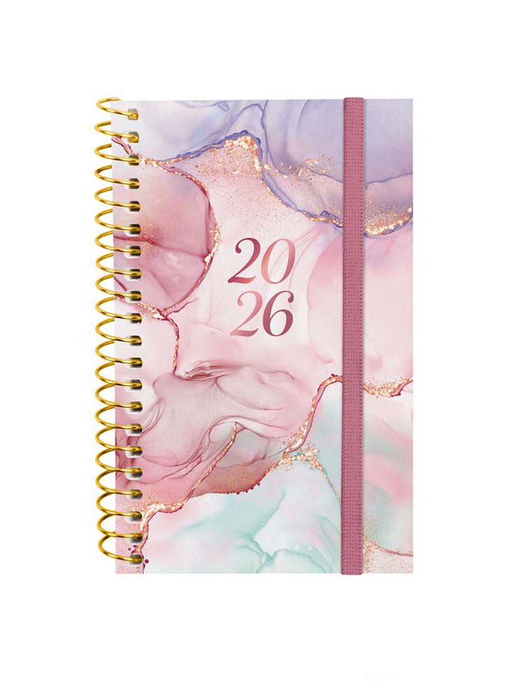 Agenda Finocam Design Collection E3 sem/vista horizontal cat 2026 Goldy
