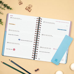 Agenda Finocam Optimal Semana Vista Horizontal 2027 Multiling&uuml;e Azul