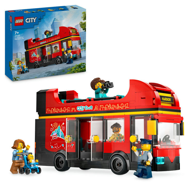 LEGO&reg; City Autob&uacute;s Tur&iacute;stico Rojo de Dos Plantas 60407