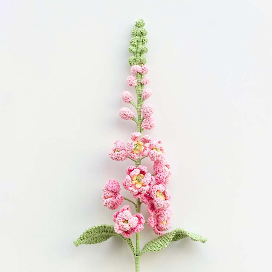 Flor de Ganxet Delphinium rosa