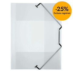 Carpeta 3 solapes A4 PP transl&uacute;cid