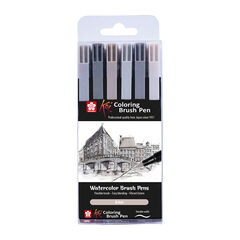 Retoladors Brush Koi Urban 6 colors