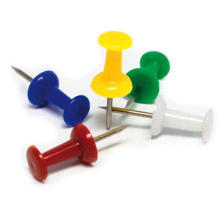 Agujas colores Apli Push Pin 25u