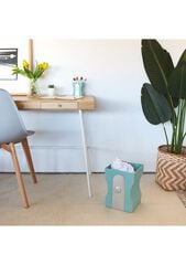 Papelera Maquinilla turquesa