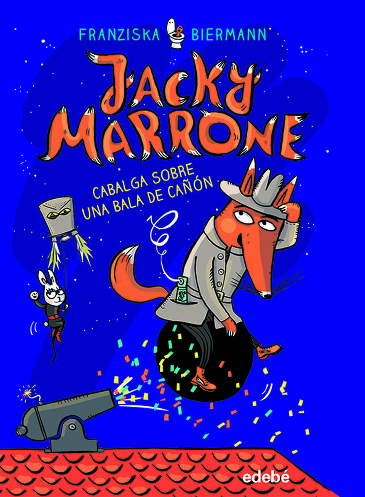 Jacky Marrone cabalga sobre una bala de cañón