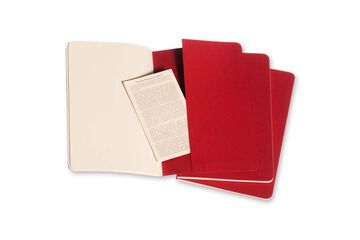 Pack 3 Llibretes Moleskine L Vermell Llis