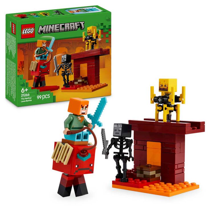 LEGO® Minecraft La Batalla de Lava del Inframundo 21266