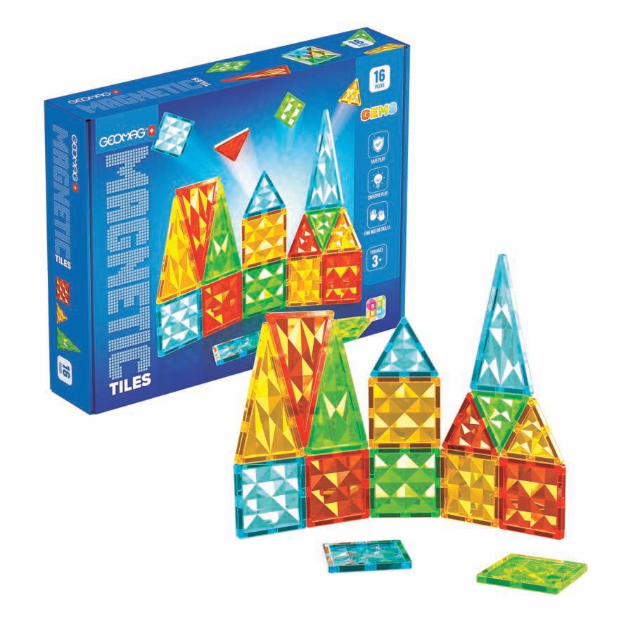Magnetic Tiles Gemmes 16 peces