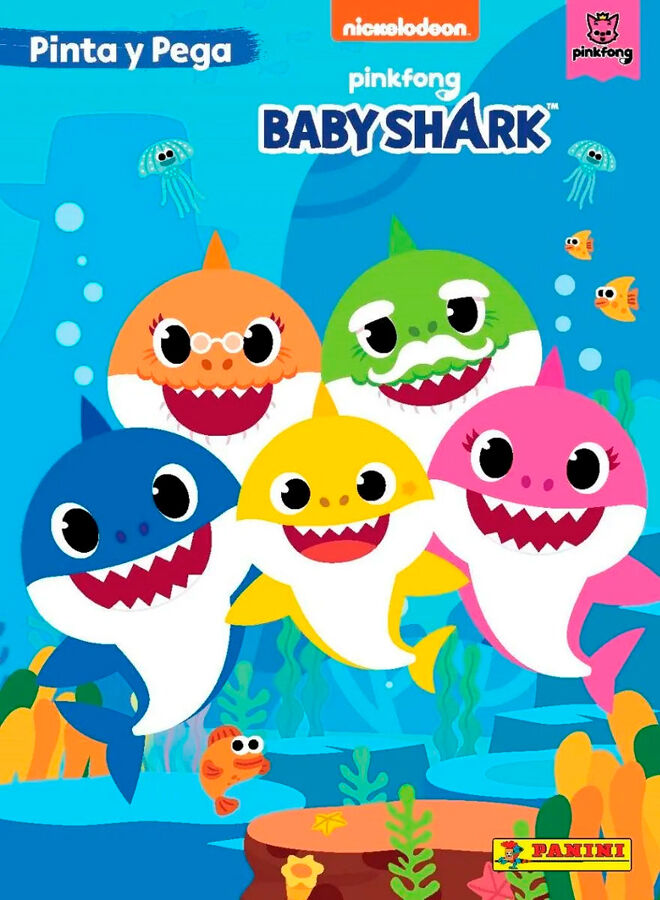 Pinta y pega Baby shark