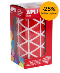 Gomets tri&aacute;ngulo grande 20mm rollo rojo