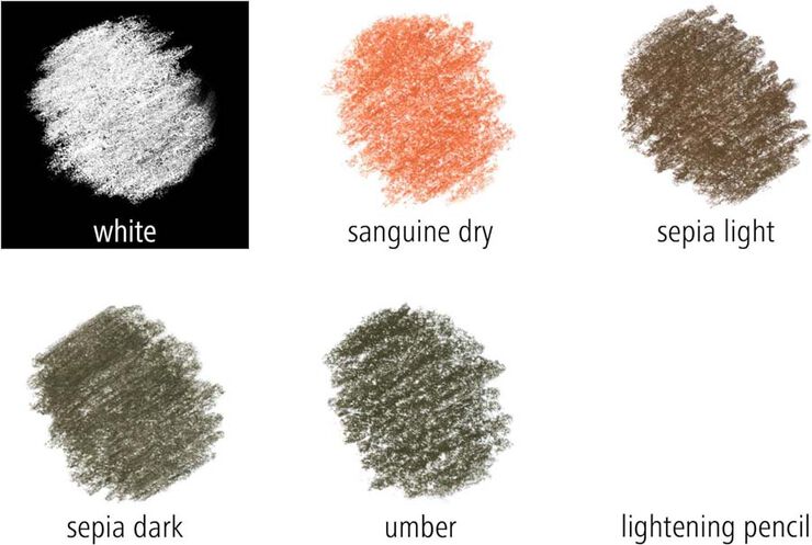 Lápices Staedtler Mars Lumograph Sepia pastel 6 colores
