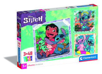 Puzle 3X48 Pc Disney Square Stitch