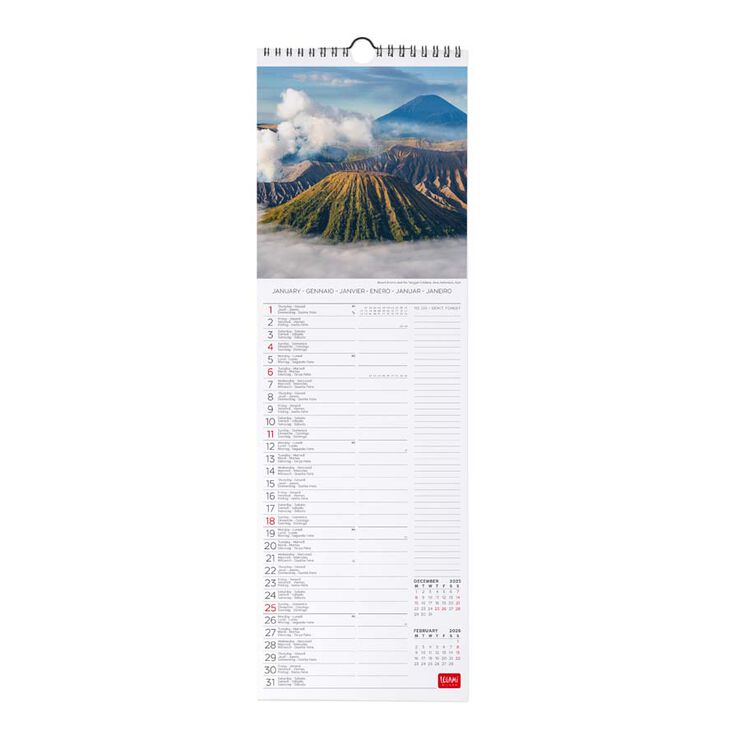 Calendari paret Legami 16x49cm 2026 Planet