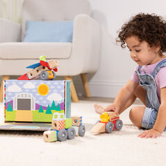 Melissa & Doug Blockables Vehicles 54 piezas