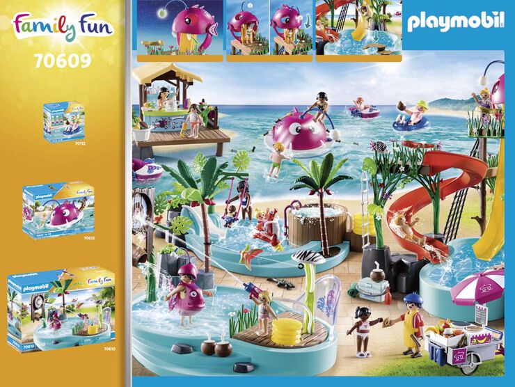 escarcha anillo Más lejano Playmobil Family Fun Vacaciones parque acuático 70609 - Abacus Online