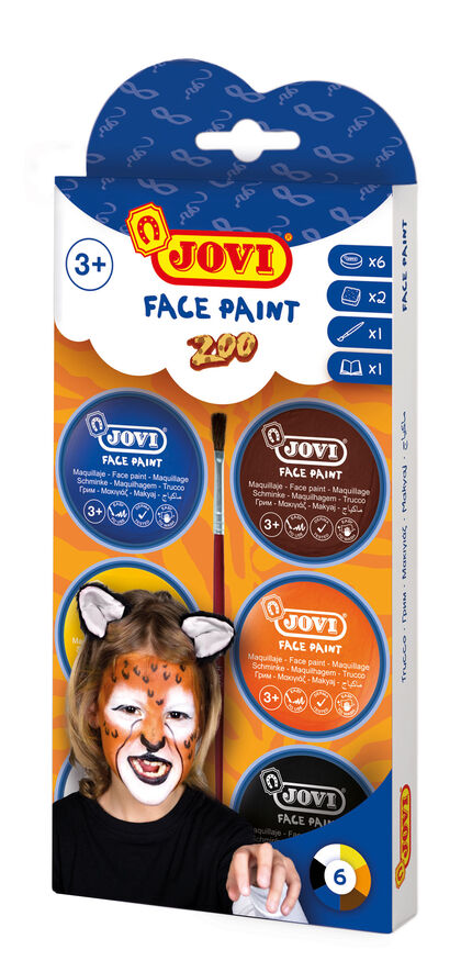 Maquillaje en crema Jovi Zoo 6 colores 8 ml