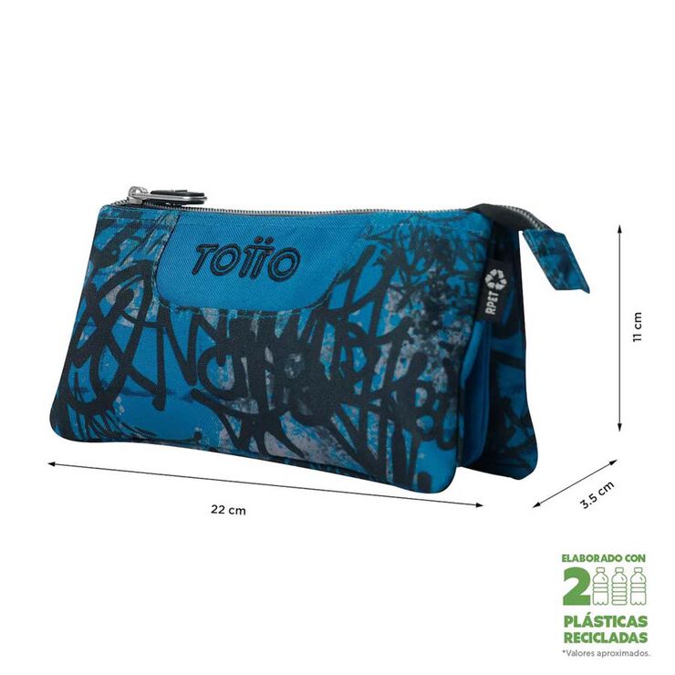Estuche triple Totto Urban Graph
