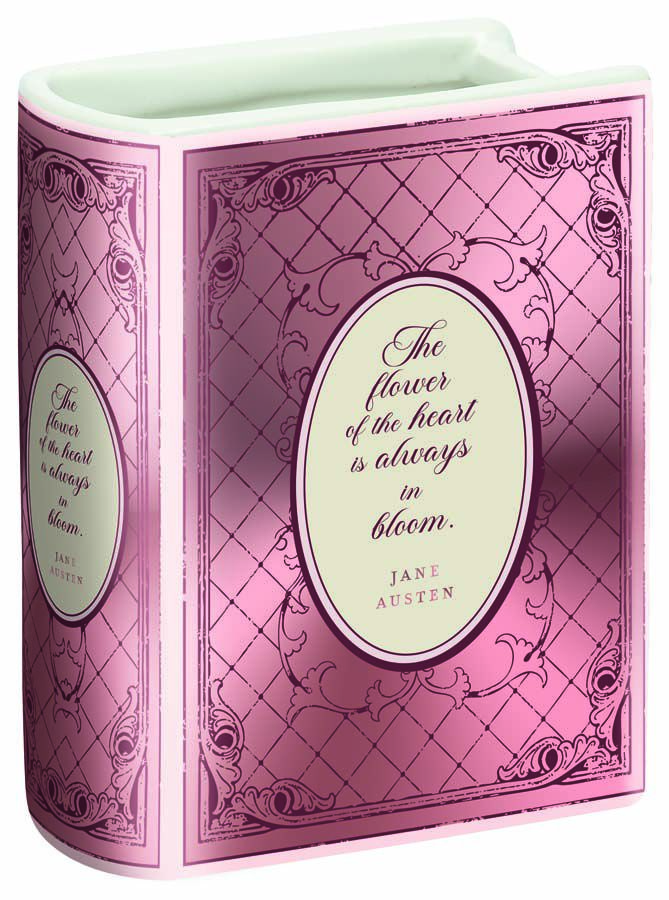 Jarr&oacute;n de cer&aacute;mica en forma de libro Moses