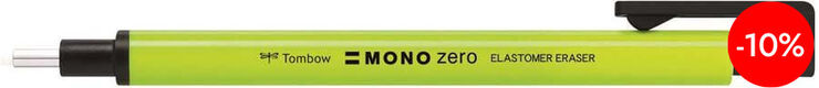 Portagomas Tombow Mono Zero amarillo ne&oacute;n