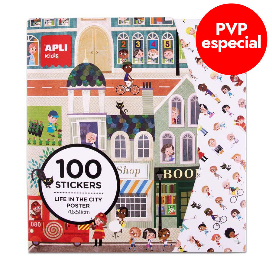 P&oacute;ster Ciudad con Adhesivos