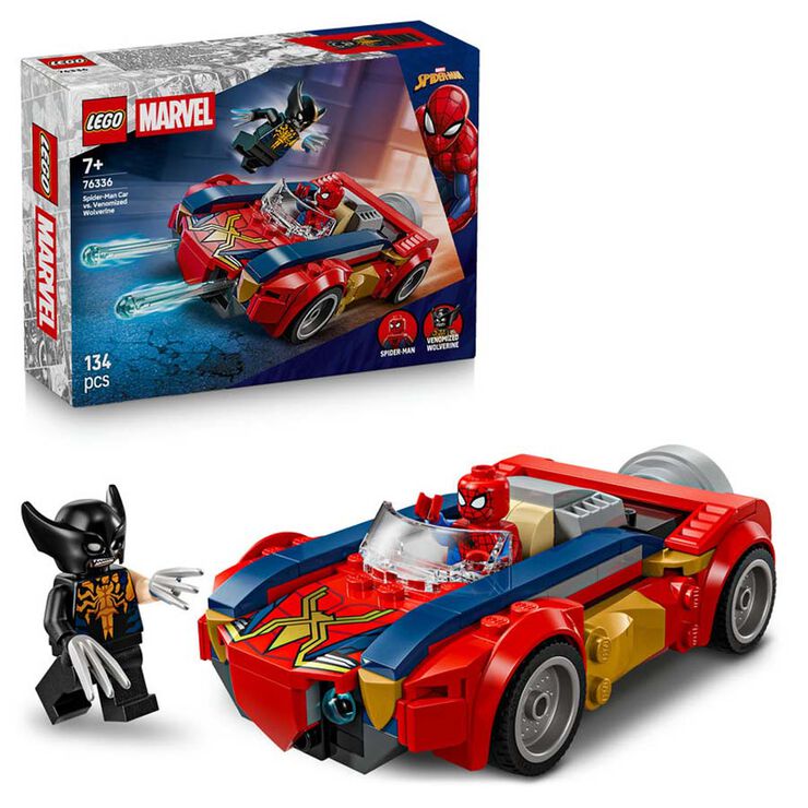 LEGO® Super Heroes Cotxe d'Spider-Man vs. Lobezno Venomitzat 76336