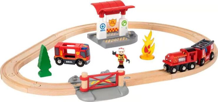 Brio Set Circuit Tren de Bombers