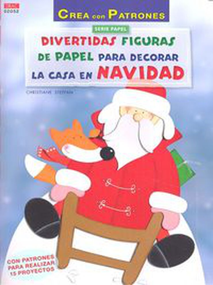 Divertidas figuras de papel para decorar la casa en Navidad