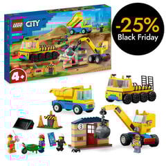 LEGO® City Camions de Construcció i Grua amb Bola de Demolició 60391