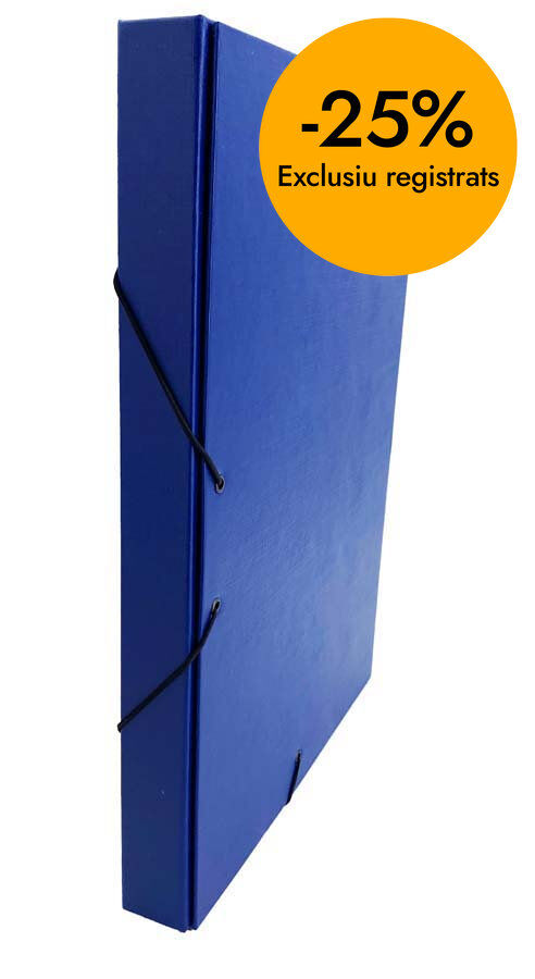 Carpeta proyectos Abacus forrada 30mm azul