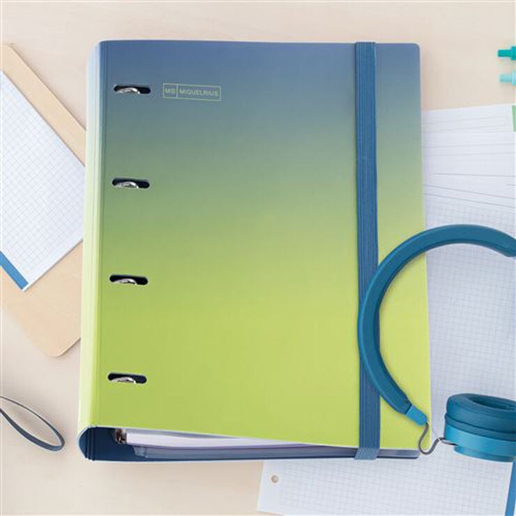Carpebloc Polyfoam A4 Gradient Azul y Amarillo