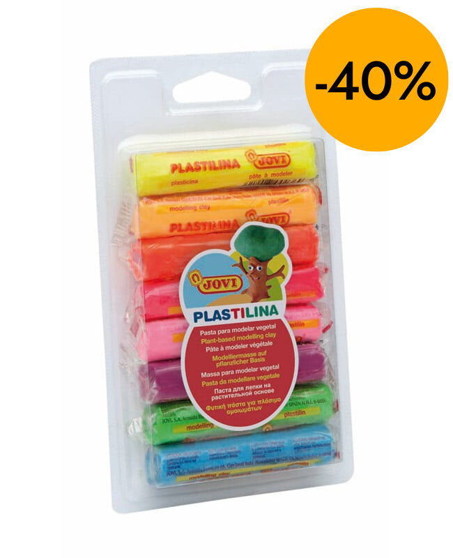 Pastilina Fluorescentes Jovi 15g 8 colores