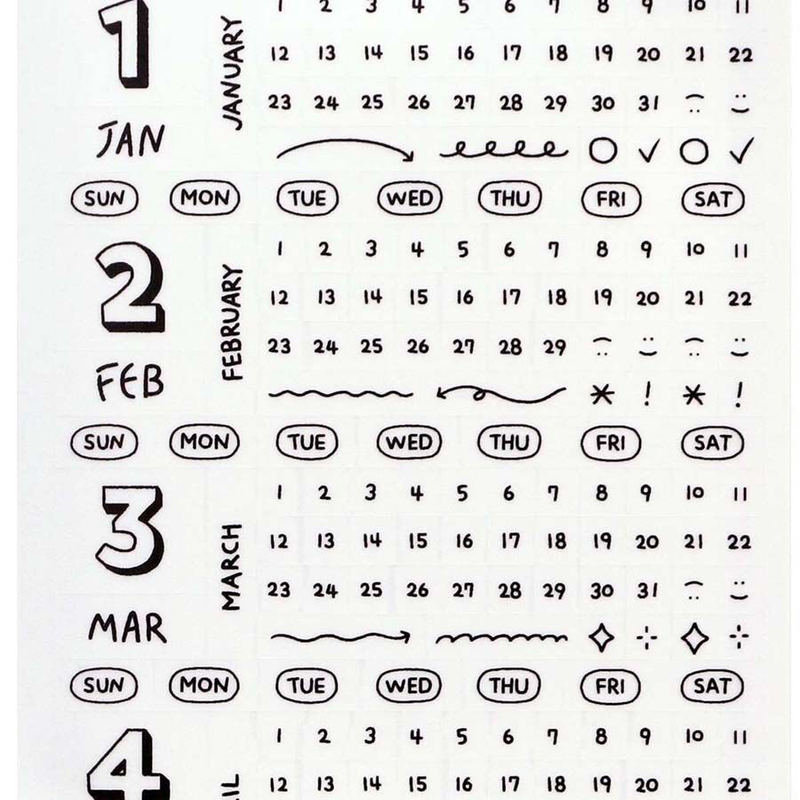 Pegatinas Iconic Calendario