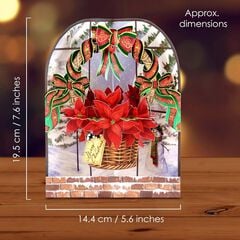 Postal Swing Navidad Flor de Navidad